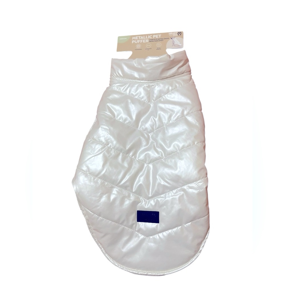 💜🌼NEW HEART TO TAIL Metallic Pet Puffer Vest